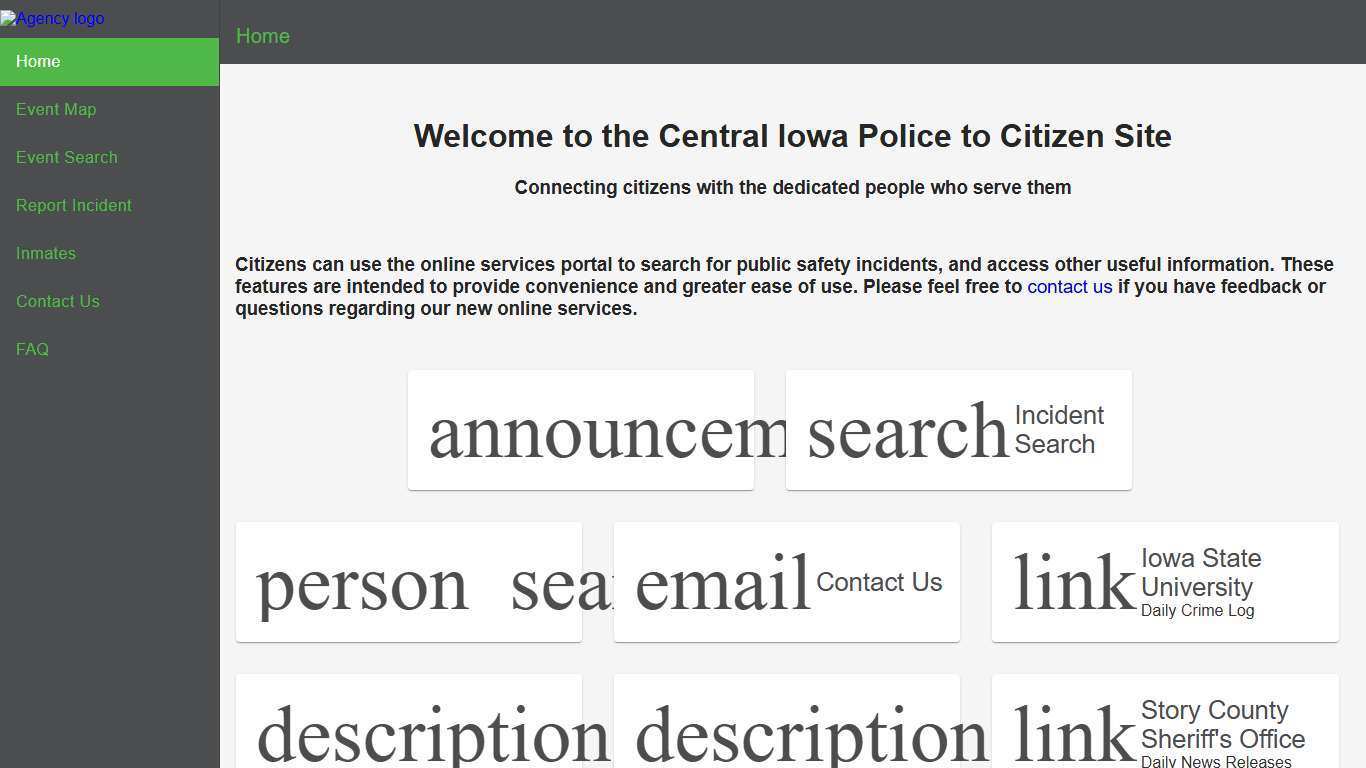 Central Iowa Police to Citizen | Police to Citizen - Home